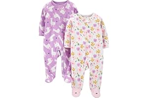 Simple Joys by Carter's Infant-And-Toddler-Bodysuit-Footies (Pacco da 2) Bimba