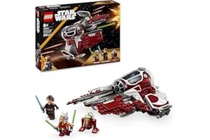 LEGO Star Wars 75401 Interceptor Jedi de Ahsoka Caza Estelar de Juguete para Niños y Niñas de 8 Años o Más de Las Guerras Clon, Minifiguras de Ahsoka Tano y Anakin Skywalker con Espadas Láser y R7-A7