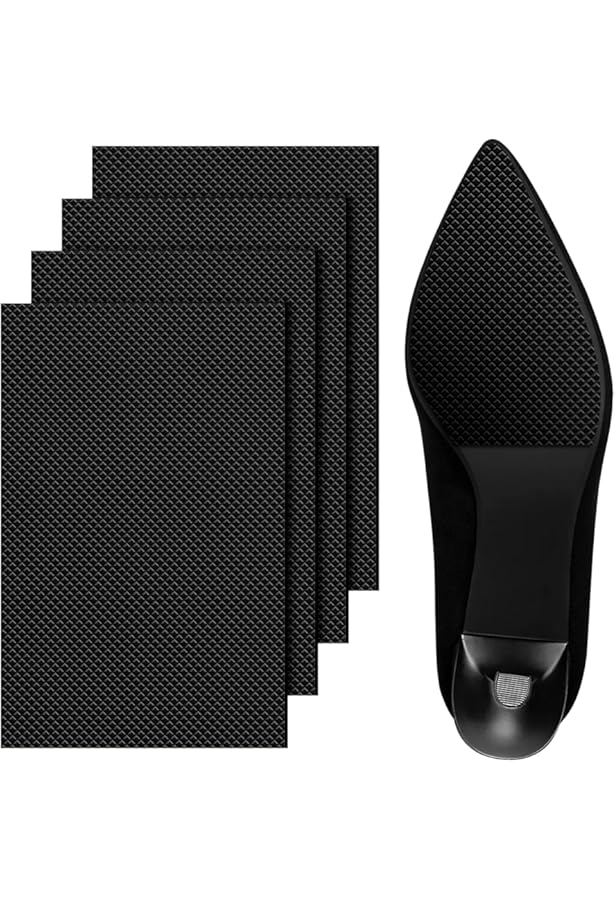 Solette Antiscivolo In Gomma - 6 Pezzi, Universali, Per Scarpe, Sandali, Riduzione Rumore, Nero - Foto 13