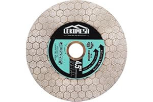 Discos de Diamante 115MM para Porcelanico - Doble Cara Disco de Corte y Rectificado Diamante Ultrafino LEKOMESH para Cortar Esmerilar Cerámica Azulejos Mármol Granito Piedra Artificial,Hexágono