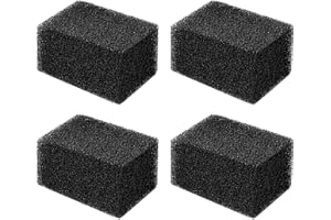 AQQA Pack de 4 éponges filtrantes pour aquarium, éponges filtrantes organiques