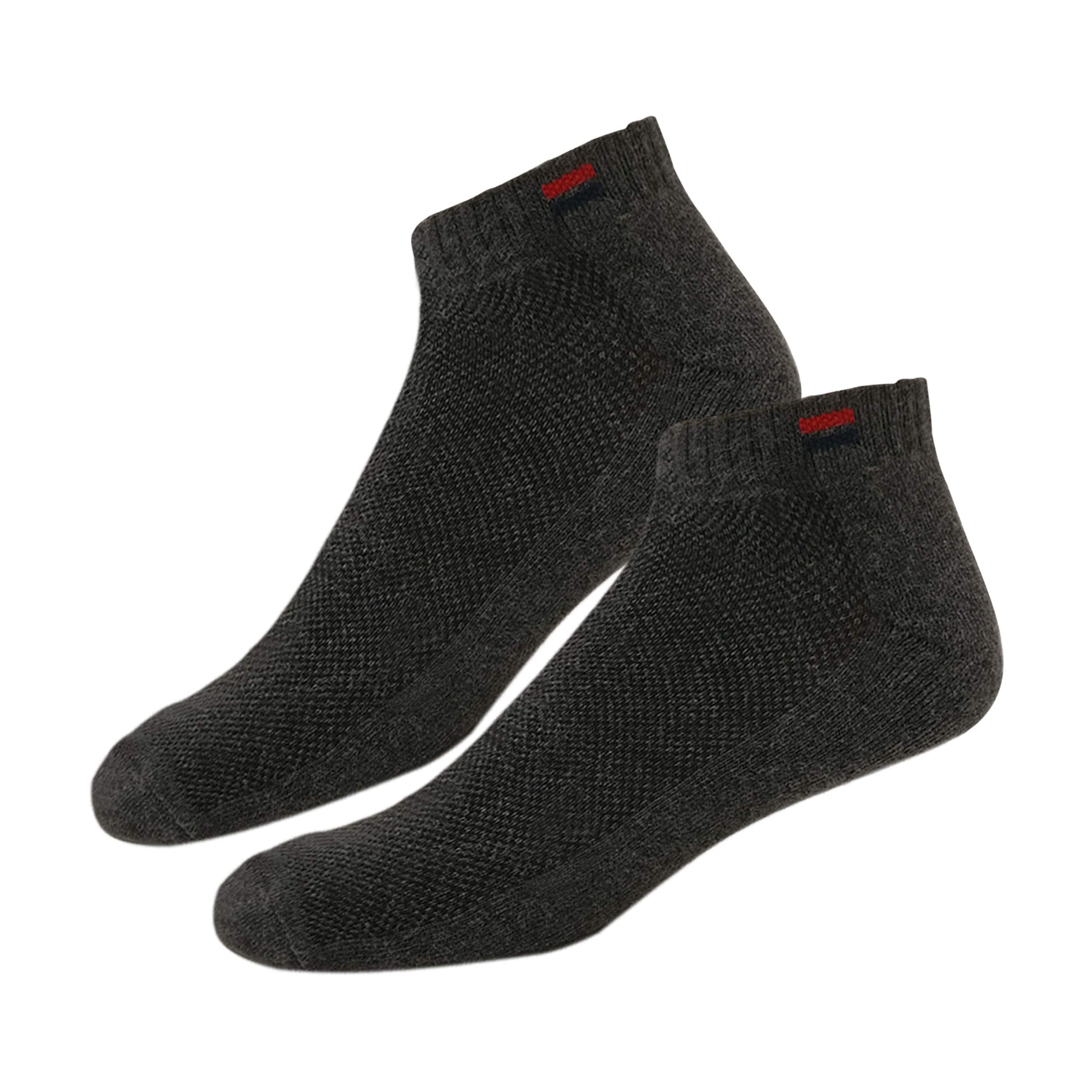 NAVYSPORT Socks for Men Solid Ankle Length Cotton Socks, Free Size, Pack of 3 (Multicoloured) - Image 5