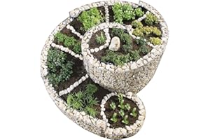 bellissa Spirale aromatique en Gabion La Grande - 95600 - Cage Pierre Jardin aromatique - matériaux, Dont Film de séparation, résistants au Gel - 200 x 150 x 20/80 cm
