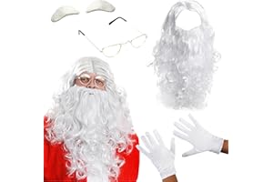 I LOVE FANCY DRESS LTD ADULTS SANTA ACCESSORY SET - WIG, BEARD, EYEBROWS, GLOVES, GLASSES ONE SIZE FITS MOST