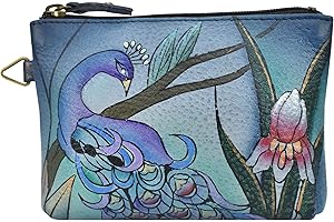 Anna by Anuschka Damen Hand Painted Leather Women's Coin Pouch Geldbörse