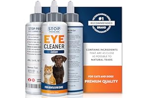 BELOVED PETS Augentropfen für Hunde und Katzen 100ml, Rosa Augen, Allergiesymptome, Infektionen und laufende, trockene Augen – eine schmerzfreie Behandlung beugt Abschürfungen Reizungen und Bindehautentzündung vor