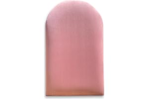 MEBLE ANGELO Angelo – Imbottitura da parete – Pannelli da parete 3D – Cuscino da parete – Pannelli imbottiti – Pannelli imbottiti – Pannelli da parete – Rosa reale 80 x 25 cm – Pannelli da soffitto – Recinzione