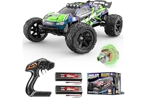 WOMAQU Macchina Telecomandata Professionale 1:10 Grande Scala Reale 46cm, RC Car 2WD RWD 45 km/h per Adulti e Bambini, Offroad Truck Elettrica con 2 Batterie Ricaricabili da 2600mAh, Macchina Radiocomandata