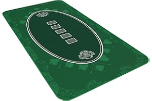 Bullets Playing Cards Designer poker mat green in 160 x 80 cm for your own poker table - deluxe poker cloth - poker carpet - poker table pad