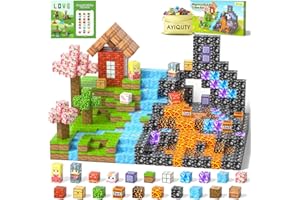 AYIQUTY Magnetic Building Blocks for Kids, 84PCS Magnetic Cube Set, 23 Elements Tiles Games, Educational Toy Gift for 3 4 5 6 7+ Year Olds Boys Girls