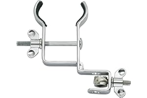 Meinl Percussion Güiro Holder Halterung - Halterung für Güiro Instrument - Mit Gummipolster - Einstellbar - Stahl, Verchromt (MC-GU)