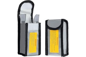 Moendergo LiPo - Custodia protettiva antincendio per la protezione della batteria, resistente al fuoco, custodia per proteggere la batteria e caricare 19 x 8,5 x 6,5 cm (S)