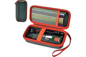 ALKOO Tasche für Bosch Akku Heißklebepistole GluePen & Micro-USB-Ladegerät & Klebestick Ultrapower (Nur Fall) (Green)