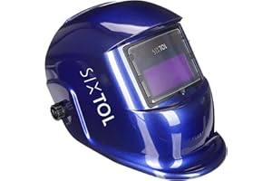 SIXTOL WELDING MASK 3 | Solar Auto Oscurecimiento Casco de Soldadura | Máscara de Soldadura | Función de lijado | Amplia Sombra 4/9-13 Casco de Soldadura para TIG MIG ARC | Azul