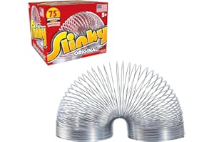 SLINKY BRAND The Original Slinky Walking Spring Toy, Metal Slinky, Easter Basket Stuffers, Toys for 3 Year Old Girls and Boys, Party Favors, Fidget Toys (1-Pack/New, New/Multi-Color)