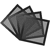 MoKo 140mm Filtre de Ventilateur Anti-Poussière PVC Pour Ordinateur (4 Pièces), Ventilation Réseau PC Avec Cadre Magnétique, 