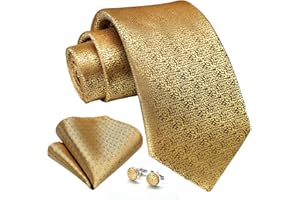 Enlision Herren Krawatte Paisley Krawatte für Männer Hochzeit Krawatten & Einstecktuch Manschettenknöpfe Set Formelle Business