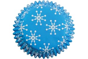 PME - Caissettes à Cupcakes en Papier à Flocons de Neige, Dimensions Standard, Lot de 60