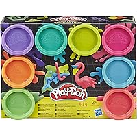 Play-Doh – 8 Pots de Pate à Modeler - Couleurs Fluo - 56 g chacun