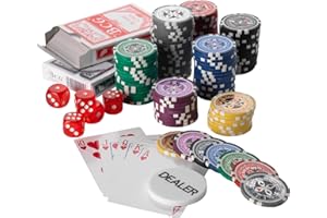 Squirrel Poker 500pcs Poker Set 14G ULTIMATE 2023 EDITION Design Poker Chips with 7 chip values in Black Aluminium Poker case