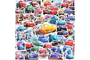 AINVLIYA Lot de 100 autocollants colorés en vinyle imperméable motif voiture de course pour enfants, adolescents et adultes, décalcomanies tendance pour guitare, ordinateur portable, bouteilles d'eau