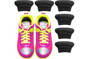 HPMJZ 3 Paar Fersenpolster Schuhe für Kinder Fersenhalter Kinder Fersenpolster für Zu Große Schuhe Schuheinlagen für Zu Große Schuhes Schuhverkleinerer für Mädchen Jungen(Schwarz)