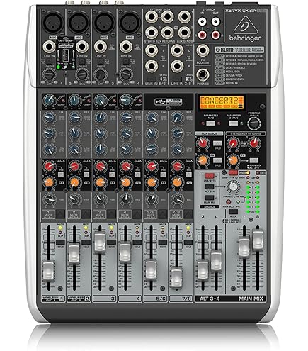 BEHRINGER UB1204-FX-PRO【通電確認のみ・ジャンク】 Behringer QX1204USB Mixer Audio 8 CH (4 Mono & 2 Stereo) w