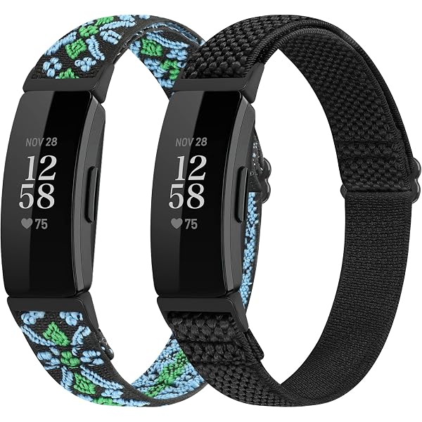 Lot De 4 Bracelets Meliya Pour Fitbit Inspire 3 - Silicone Souple Réglable - Multi-couleurs (Noir, Violet, Thé Au Lait, Starlight)