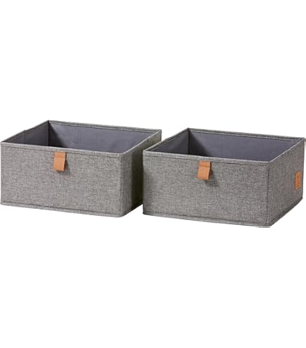 OVAKIA Opbergdoos met grote capaciteit, 4 stuks, opvouwbare stoffen ladeorganisatoren opbergdoos met handgrepen, inklapbare kledingkast opbergorganizer voor planken, kleding, shirts, broeken