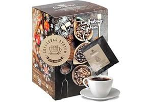 ‎CORASOL Corasol Premium Flavoured Coffee Kaffee-Adventskalender XL, 24 aromatisierte Kaffee-Kreationen im Coffeebag für Genießer (240 g)