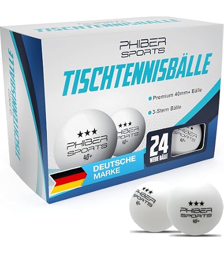 Balles De Ping-Pong DAZZLUXE | Lot De 20 | Jaunes 40mm | Résine ABS Résistante
