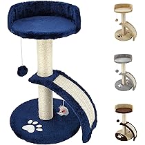 Tiragraffi Per Gatti BAKAJI Con Pallina E Topolino - Graffiatoio In Velboa E Sisal 50cm - Foto 9