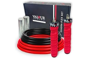Valour Strike Weighted Skipping Rope | Best Jump Rope for Cardio Training & Home Workouts Outdoor | Weighted Skipping Rope for Fitness Exercise Equipment Home Gym Workout & HIIT Cardio Training
