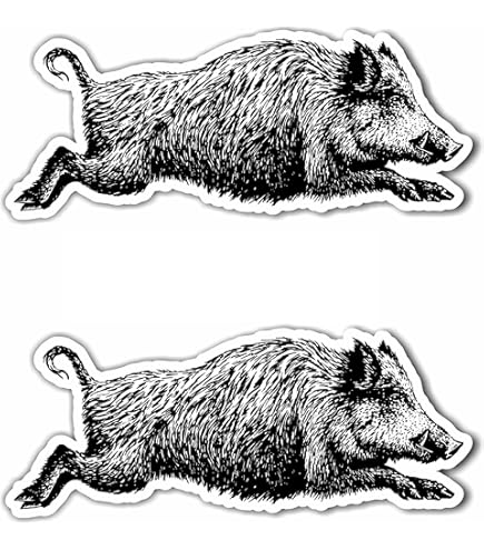 Adesivo Sagomato Cacciatore Con Cinghiale EXPELIA - Sticker In PVC Per Auto, Moto, Camper E PC - Foto 3