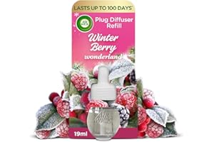 AIRWICK Air Wick, Winter Berry Wonderland, Plug in Electrical Air Freshener Refills, 19ml, Pack of 1, Lasts up to 100 Days