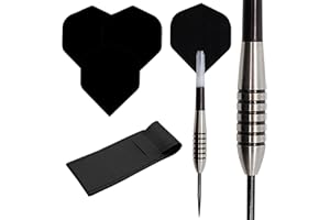 BULLYDARTS 19g 21g 22g 23g 24g 25g 26g 28g 30g 32g Tungsten darts set, Standard Dart Flights, Two Tone Stems & Case