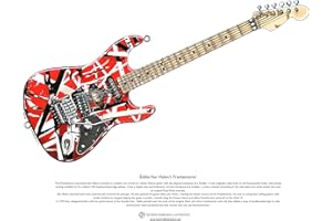 GEORGE MORGAN ILLUSTRATION Eddie Van Halen Frankenstrat ART POSTER A3-Format