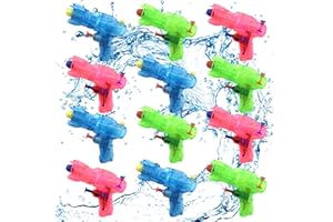 TOPJOWGA Wasserpistole Spielzeug für Kinder, 12 Stück Wasserspritzpistolen, Water Blaster Spielzeug, Mini Kleine Wasserpistolen Strand Wasser Spritzpistole Spielzeug für Strand Sommerpartys