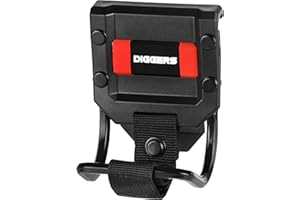 KIRNER Diggers Tools - Hammerhalter für Gürtel - [ Profi Quick Klik System ] Flexibel Kombinierbare Hammerschlaufe für Gürtel- Hochwertige Gürteltasche Werkzeug für Elektriker, Dachdecker & Zimmerer