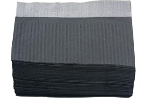 Aokbean 125 Piezas 13x17,7 Pulgadas 3 Capas Mantel Desechable para Tatuajes Mantel Impermeable para Tatuajes Almohadilla de Limpieza de Toalla para Suministros de Tatuaje (Negro)
