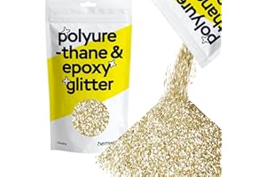 Hemway | Poliuretano y epoxi Glitter - CHUNKY - 1/40" 0.025" 0.6mm - Champagne / 100g
