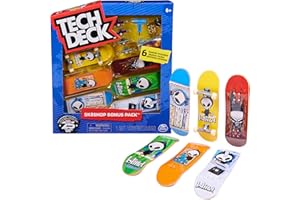 Tech Deck Sk8Shop Bonus Pack - Fingerboard-Set mit 6 authentischen Boards und Zubehör - Jubiläumssets 25 Jahre (Zufallsauswahl - Sortierung mit verschiedenen Produkten)
