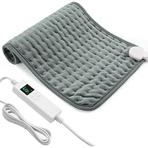 Coussin Chauffant électrique Pour Dos Et épaules - 6 Niveaux De Chaleur, Minuterie 3h - Taille 80x88 Cm, Lavable