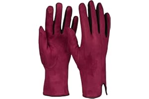 styleBREAKER Guanti touch screen da donna con contrasto di colore e fodera in pile, guanti termici caldi, inverno 09010030