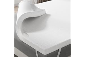 BedStory 6CM Topper 150x190, Topper Viscoelastico para Colchón con Infusión Gel Refrescante, Cubrecolchón de Espuma con Memoria, Sobrecolchón Extraíble y Lavable