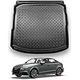 Nomad Boot Liner Compatible with Audi A3 2012-2020 [Saloon] Recyclable Plastic (PE) Tailored Fit Car Floor Protector Guard Tray Black Custom Fitted Accessory Dog Friendly Waterproof with Raised Edges