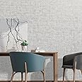 Trafagala Light Grey Fabric Linen Effect Textured Wallpaper Hessian Wallpaper Designed to Look Like Fabric Minimalist Designer Feature Wall Paper for Living Room Bedroom