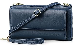 FALAN MULE Small Women Crossbody Phone Bag, Mini Leather Women's Wallet RFID Blocking Cross body Bags, Shoulder Bag Purses Adjustable shoulder strap