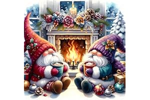 cdsnxore 5D Christmas Diamond Painting for Adults, Christmas DIY Diamond Painting Pictures Set, 30 x 30 cm for Wall Decoration(Blue)