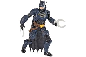 DC Comics, Batman Adventures, Batman Action Figure with 16 Armour Accessories, 17 Points of Articulation, 30cm, Super Hero Kids’ Toy for Boys and Girls